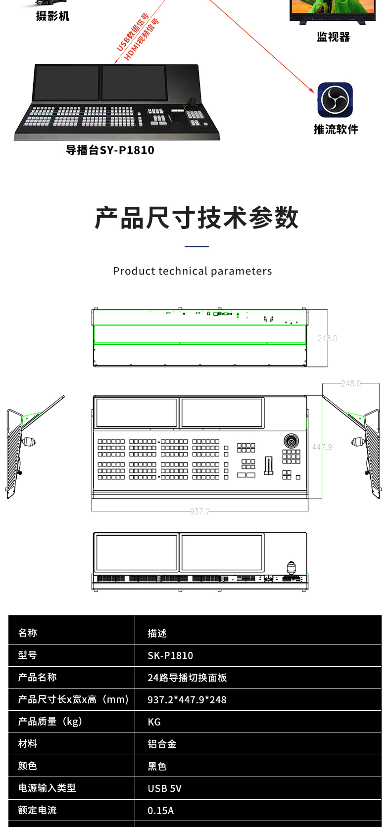 雙屏24路導播切換面板(圖8)